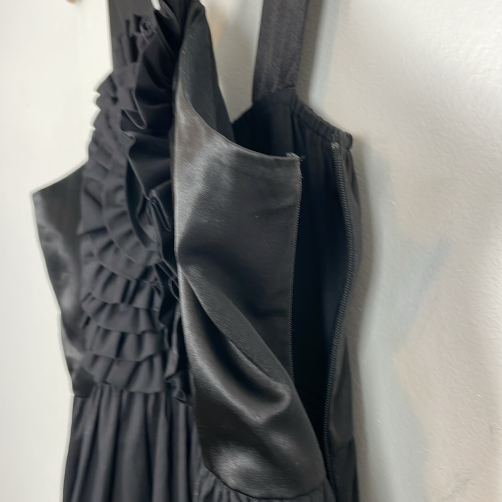 Anthropologie Burlapp Dress Womens 10 Ruffle Front Sleeveless Lined Side Zip - Picture 5 of 9